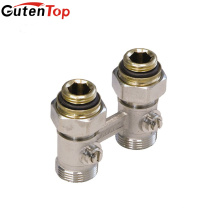 LB guten haut forgé 15mmx20mm en laiton H Type Double Lockshield Radiator Valve